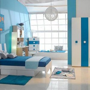 Gợi ý cách sơn phòng ngủ màu xanh dương ấn tượng